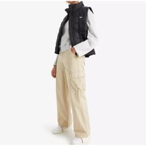 Levi's Safari Tan High Rise Classic Straight '94 Baggy Cargo Pants Size 29